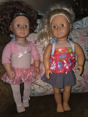 Our GENERATION DOLLS Soft Fashion Play Doll Set - Pink & Multicolor Dresses